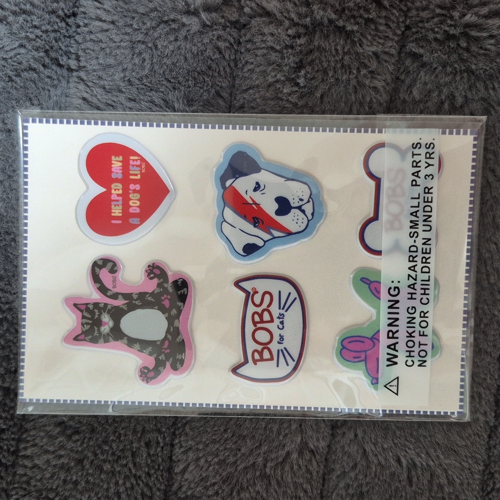 Skechers Bobs For Cats & Dogs Sticker Pack, New